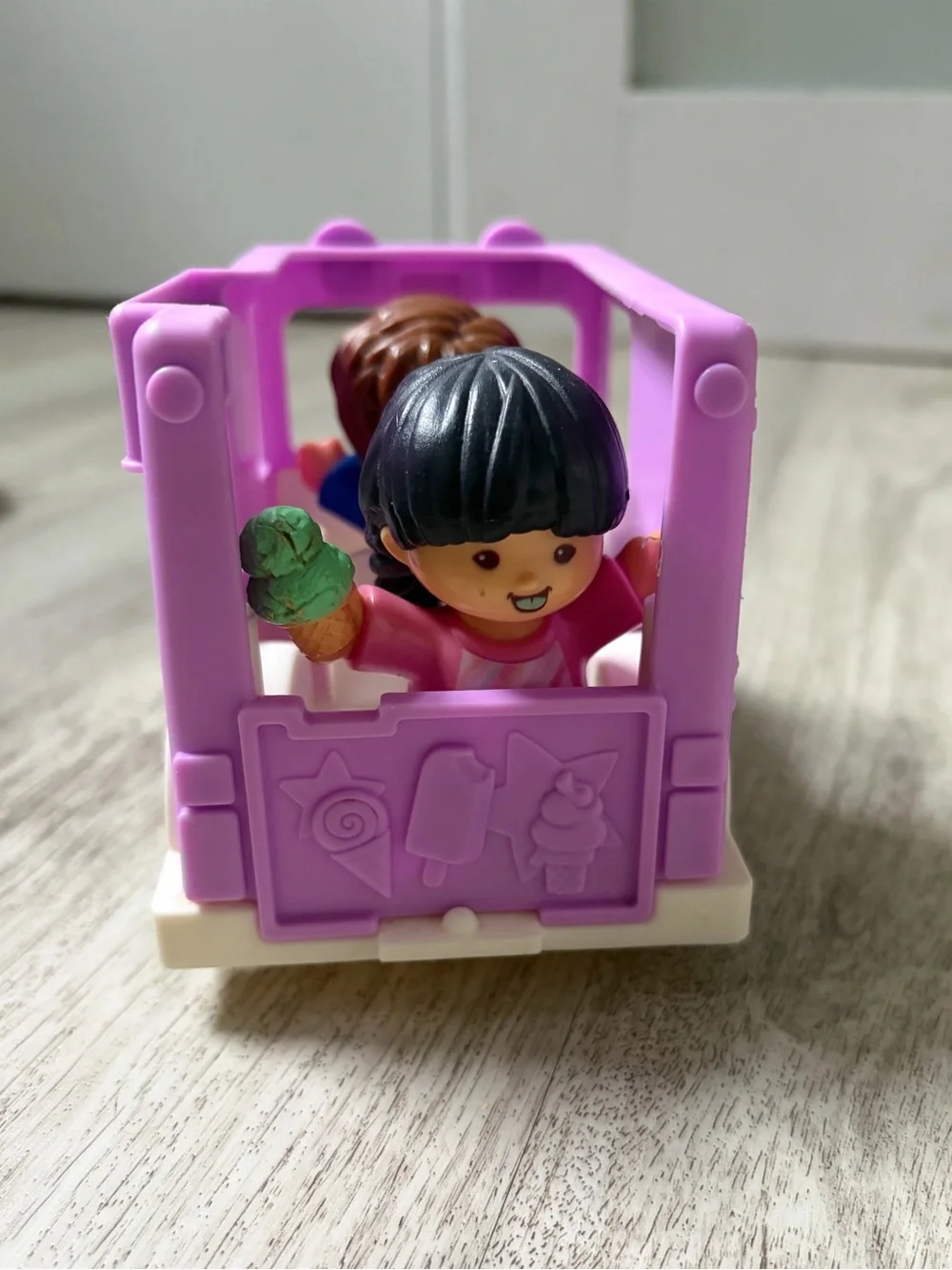 Little People Purple Ice Cream Truck Playset with 2 Dolls